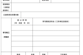 公益岗的应聘单位怎么填