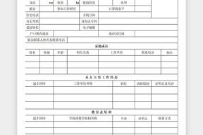 双非应聘经历简述模板怎么写
