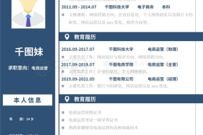 电商运营应聘怎么填写