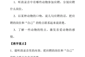 动物应聘题目怎么写的
