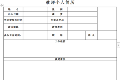 应聘者简介教师怎么填  第1张